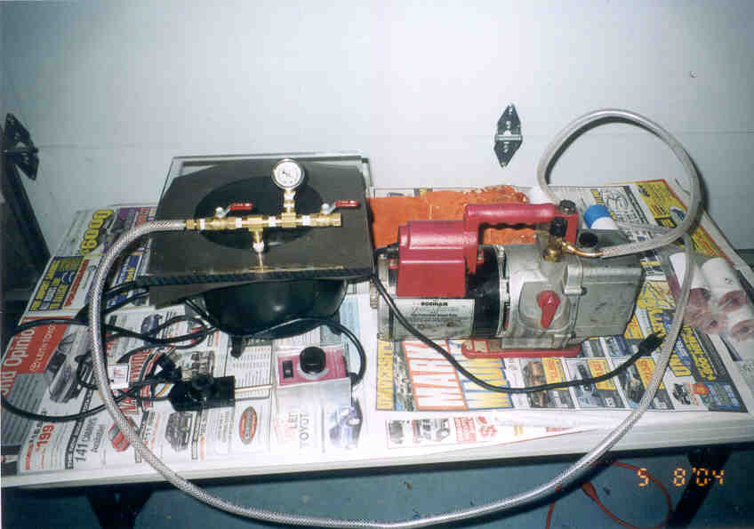 KNSB Candy Propellant Melting and Vacuum De-Gassing Workbench