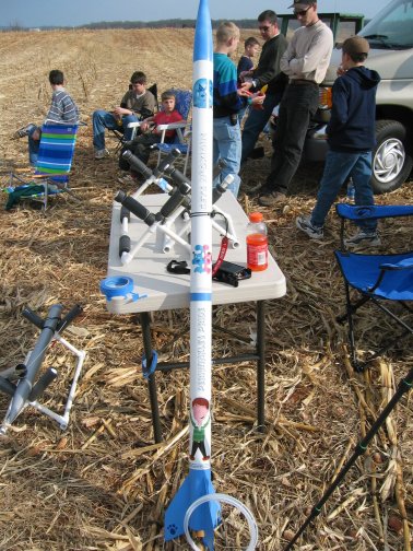 Periwinkle setup on table